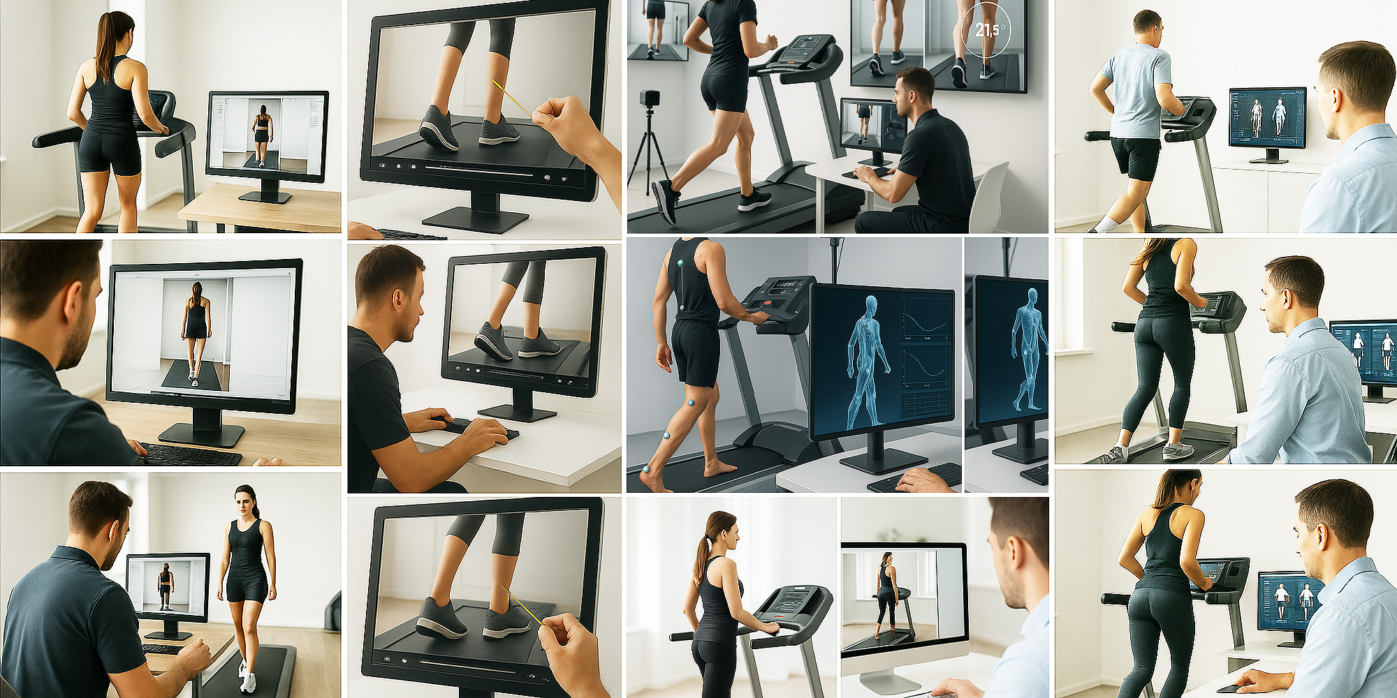 Ganganalyse auf dem Laufband mit Videoauswertung zur Beurteilung des Lauf- und Bewegungsablaufs